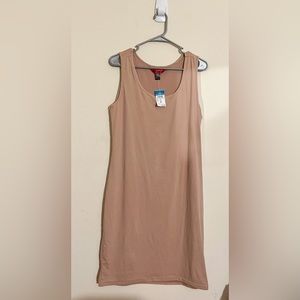 Plus Light Brown Soft Bodycon Dress